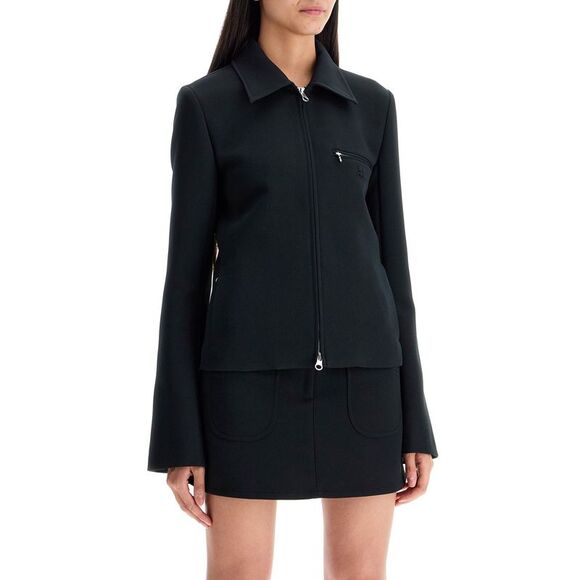 Chic Fitted Mini Jacket with Flared Sleeves - Picture 2 of 4